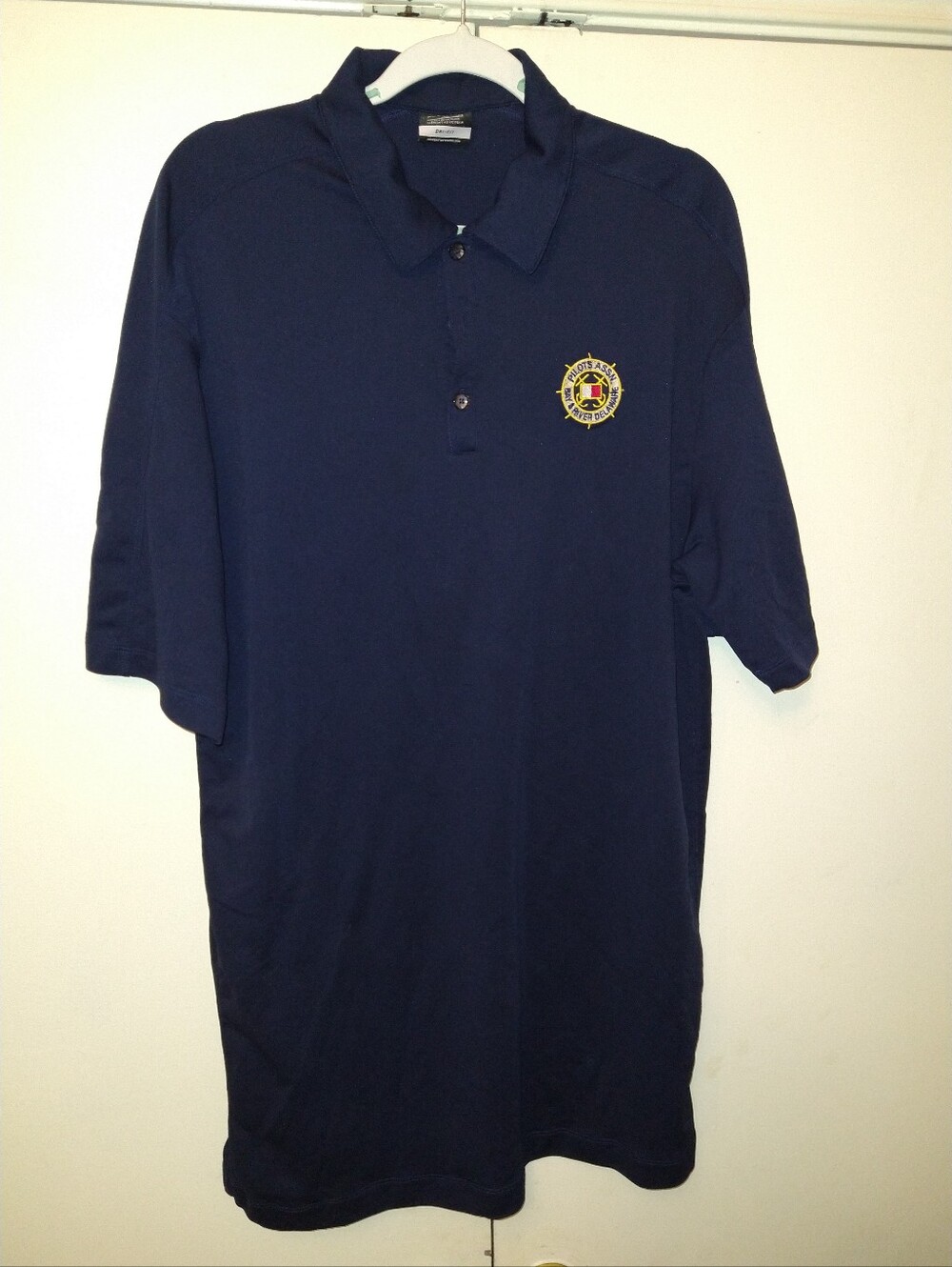 Nike Golf Dri-Fit Blue Short Sleeve Polo Shirt Men's sz 3XL W/Logo.